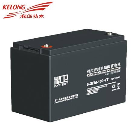 科华技术（KELONG）6-GFM-100-YT  12V100AH 精卫免维护UPS不间断电源机房服务器专用阀控式铅酸蓄电池