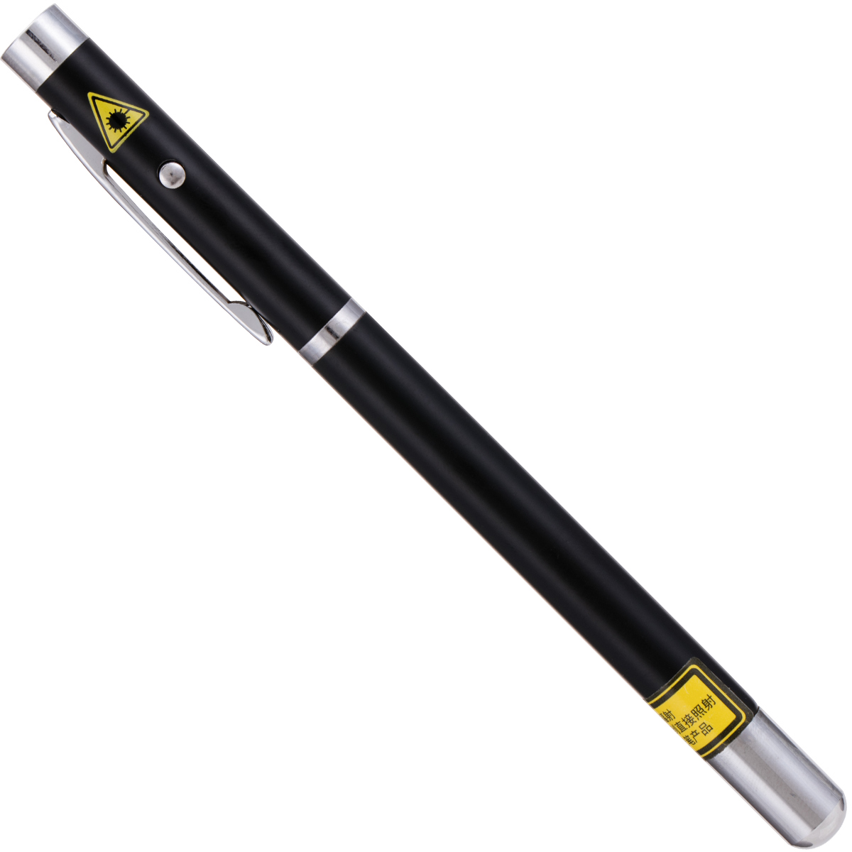 得力(deli) 可伸缩激光教鞭 便携式激光笔-无线演示器 3934 黑色钢笔造型教鞭