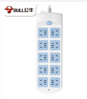 公牛（BULL）新国标插座 插线板/插排/ 10孔