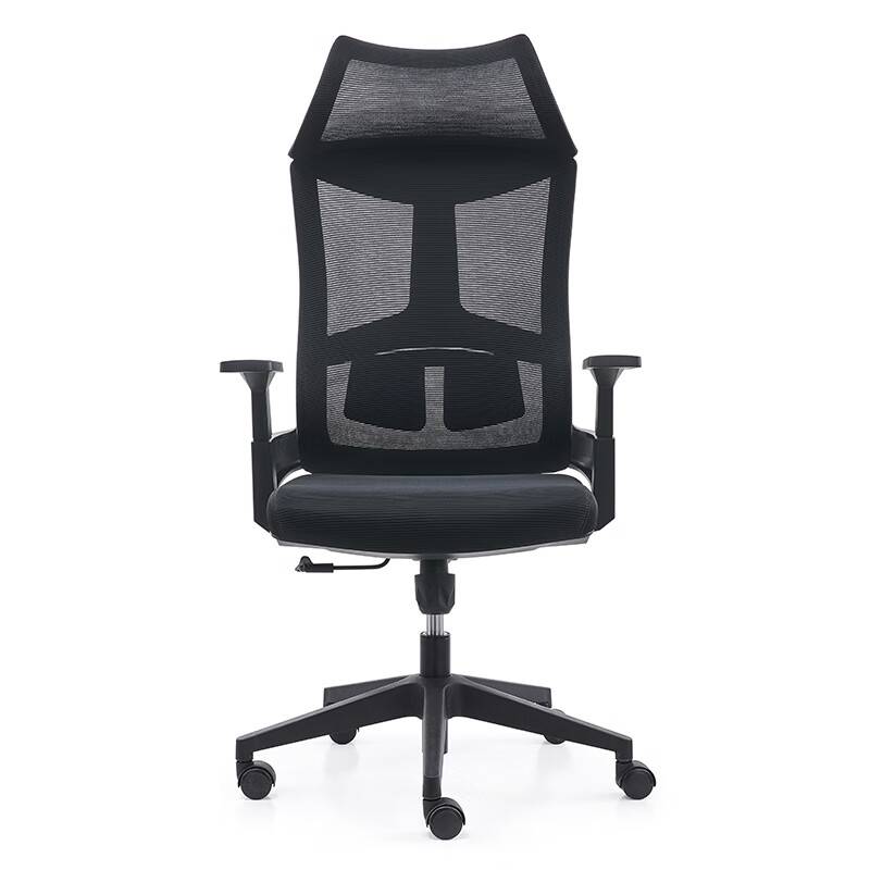 麦森（maisen） 办公椅 职员椅老板椅电脑椅网布靠背转椅子 黑胶全黑网MS-BGY-A059